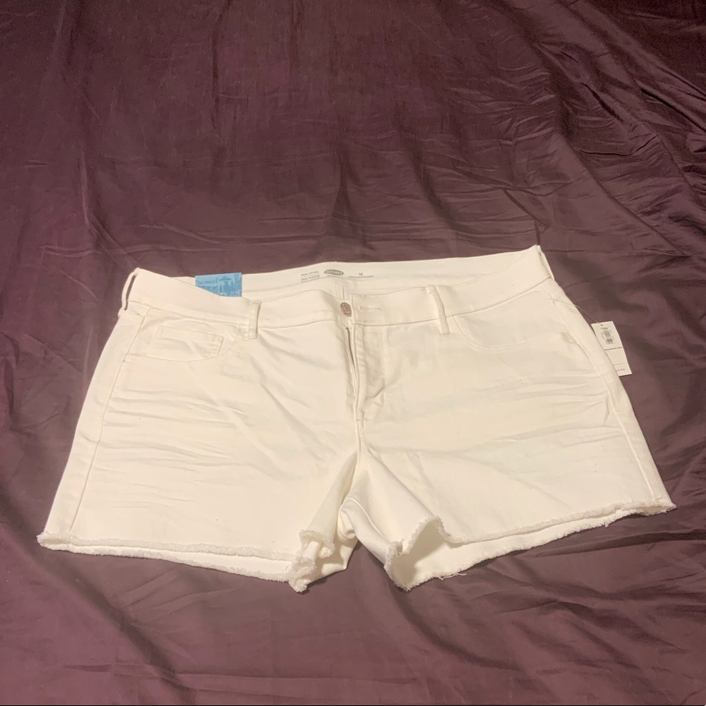 Women’s Plus Size White Shorts